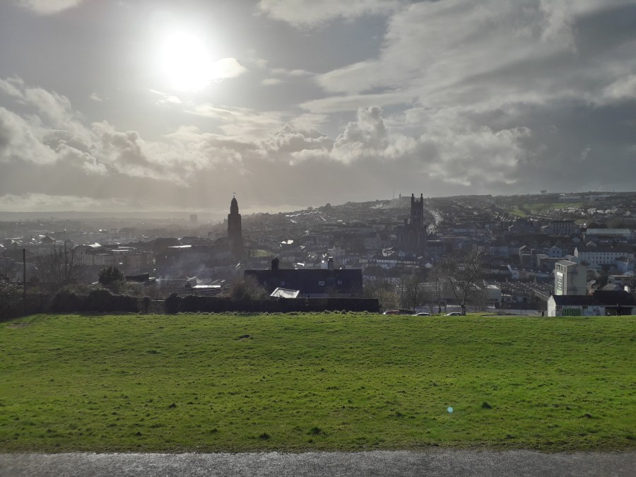 view of Cork centre from Bell's Park