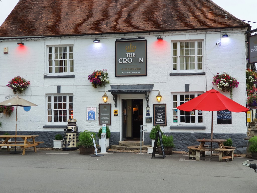 The front entrance of the Crown public house