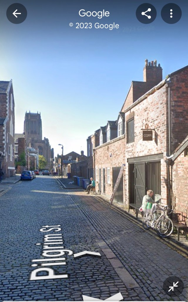 Streetview of cobbled street