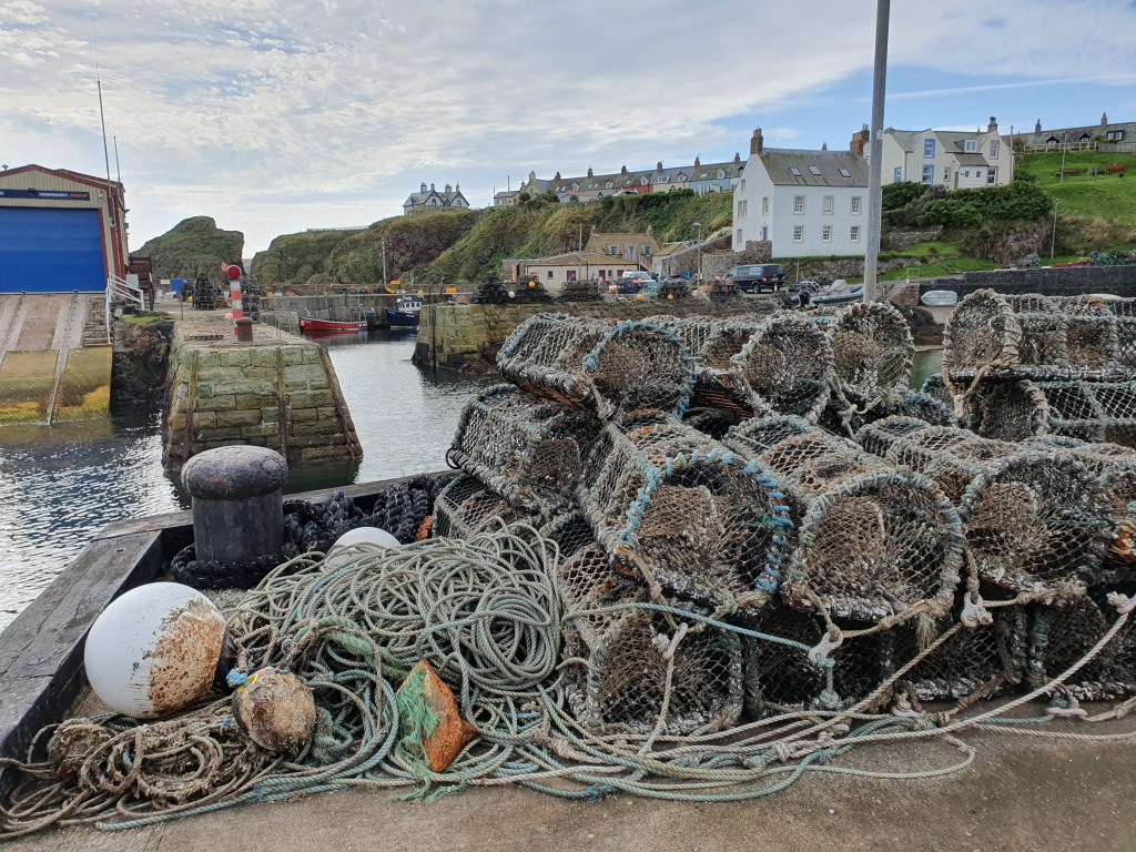 Close up of fishing pots