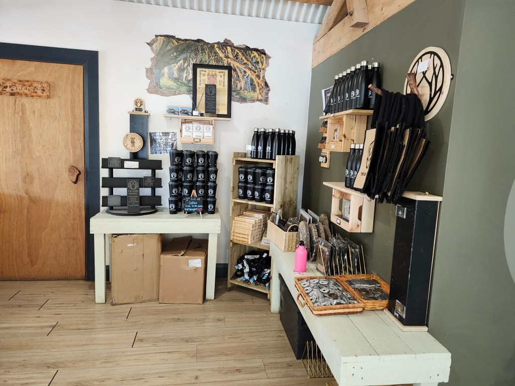 A shop display of merchandise